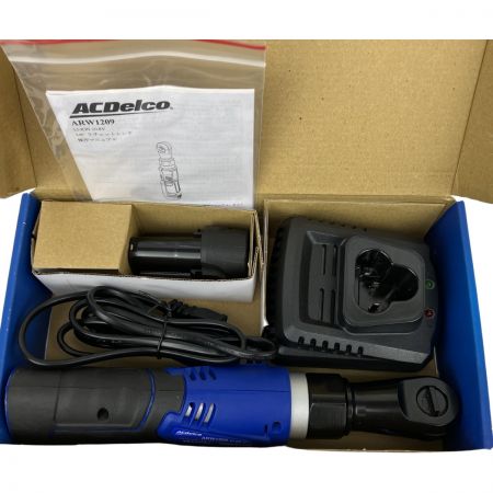 ЗЗ ACDelco 10.8V 60N.m 差込角9.5mm ラチェットレンチ 充電器 バッテリー×1 外箱付 ARW1209 ブルー