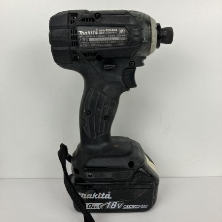 ЗЗ MAKITA マキタ 18V 充電式インパクトドライバ 充電器 バッテリー×2 ケース付 TD149D ブラック