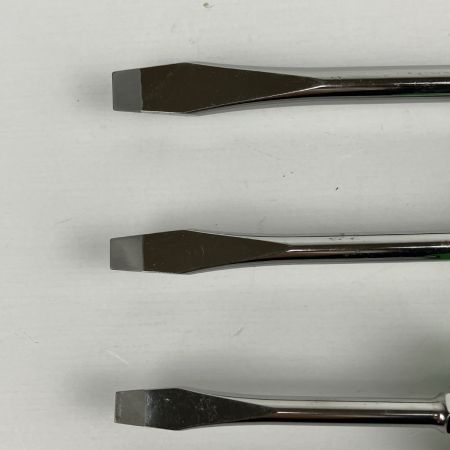 ЗЗ Snap-on スナップオン ドライバーセット マイナス×3 プラス×3 計6本組 SGDX60GB グリーン