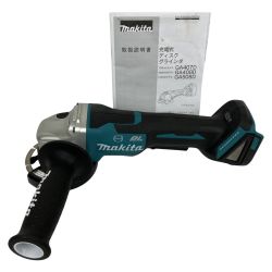 ЗЗ MAKITA マキタ 18V 100ｍｍ 充電式ディスクグラインダー 取説付 バッテリ・充電器なし GA408D ブルー Bランク