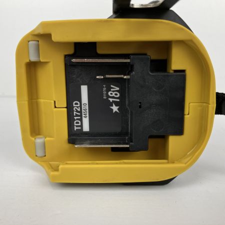 ЗЗ MAKITA マキタ 18V 充電式インパクトドライバ 充電器 バッテリー×1 ケース付 TD172D イエロー
