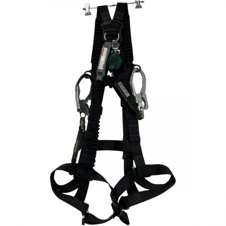 ЗЗ SANKO Mサイズ フルハーネス型安全帯 ランヤード・リコロN付き ETN-10A-DEB ブラック