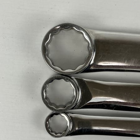 ЗЗ Snap-on スナップオン ロングストレートメガネレンチ 3本組 本体のみ XDHFM810/XDHFM1214/XDHFM1719 シルバー
