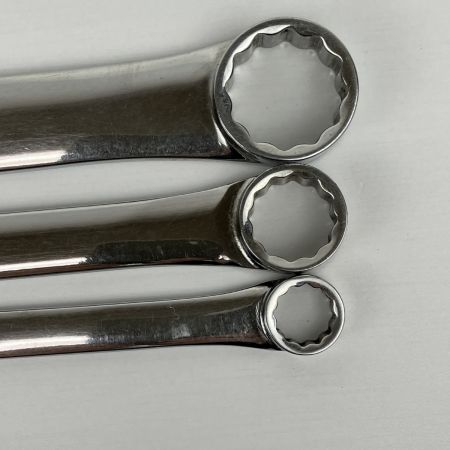 ЗЗ Snap-on スナップオン ロングストレートメガネレンチ 3本組 本体のみ XDHFM810/XDHFM1214/XDHFM1719 シルバー