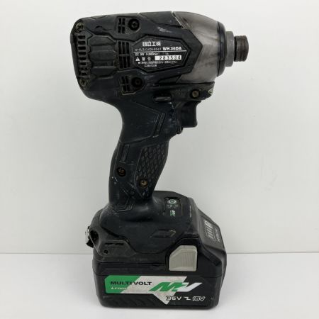 ЗЗ HITACHI 日立 36V 充電式インパクトドライバ 充電器 バッテリー×2 ケース付 WH36DA ブラック