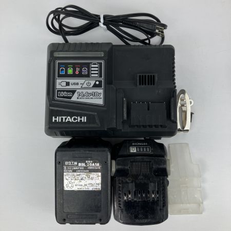 ЗЗ HITACHI 日立 36V 充電式インパクトドライバ 充電器 バッテリー×2 ケース付 WH36DA ブラック