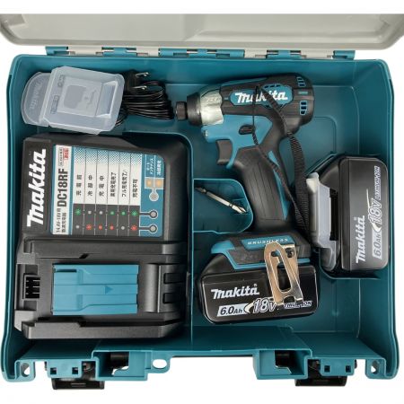  MAKITA マキタ 18v インパクトドライバ バッテリーx2 充電器 ケース付 TD157DRGX ブルー