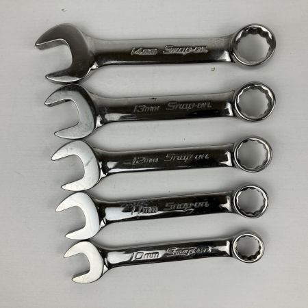 ЗЗ Snap-on スナップオン ミゼット コンビネーションレンチセット 10本セット トレー付き OXIM710B シルバー