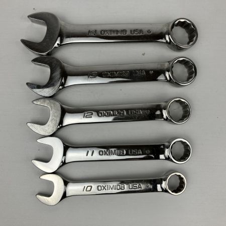 ЗЗ Snap-on スナップオン ミゼット コンビネーションレンチセット 10本セット トレー付き OXIM710B シルバー