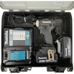 ЗЗ MAKITA マキタ 18v インパクトドライバ バッテリーx2 充電器 ケース付 TD172D ブラック Cランク
