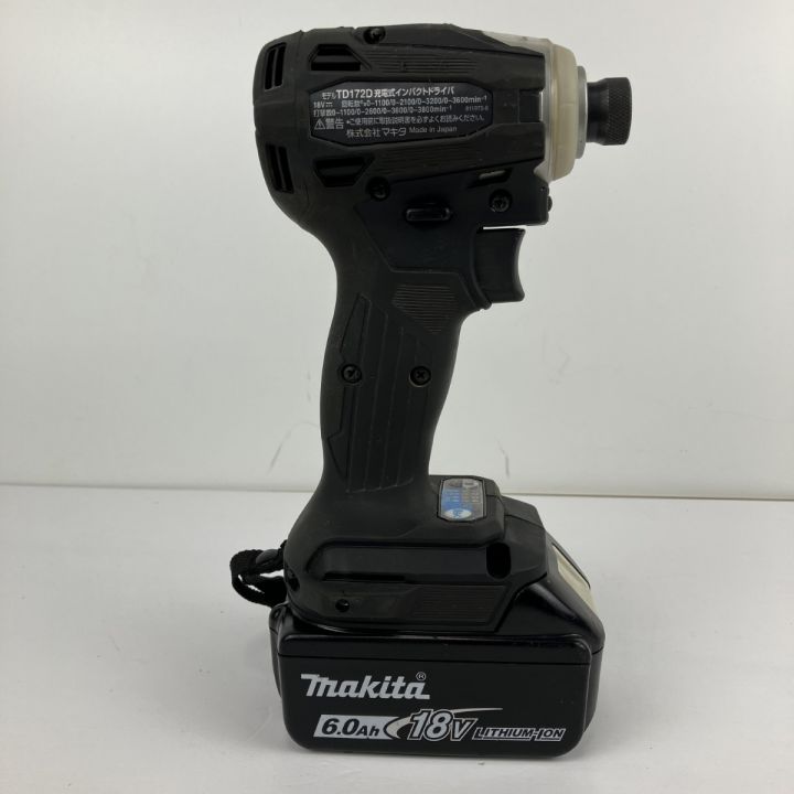 MAKITA マキタ 18v インパクトドライバ バッテリーx2 充電器 ケース付 TD172D ブラック｜中古｜なんでもリサイクルビッグバン