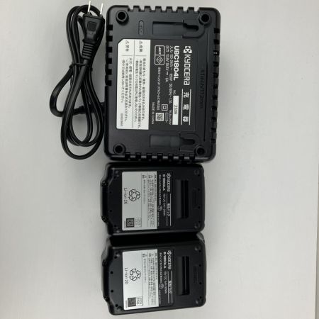 ЗЗ KYOCERA キョウセラ 18v インパクトドライバ バッテリーx2 充電器 ケース付 DID183L5 レッド×ブラック