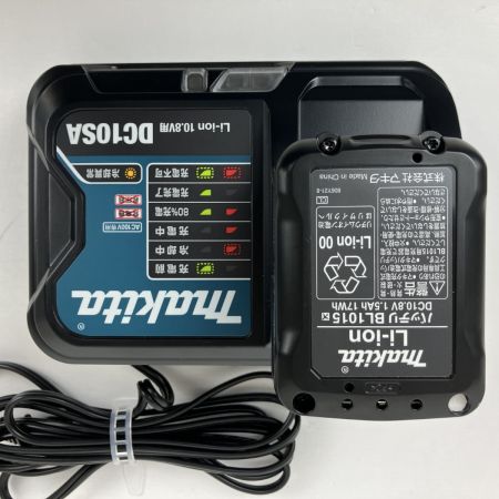 ЗЗ MAKITA マキタ 10.8v 充電式クリーナー バッテリーx1 充電器 ノズル ケース付 CL121D ブルー