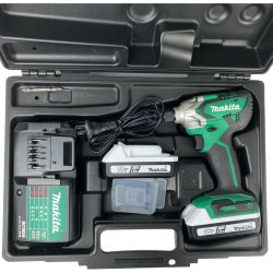 ЗЗ MAKITA マキタ 18v インパクトドライバ バッテリーx2 充電器 ケース付 MTD002D グリーン Bランク