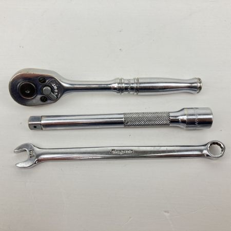  Snap-on スナップオン 差込角1/4(6.35ｍｍ) ハンドツールセット ラチェット他 計10点セット シルバー