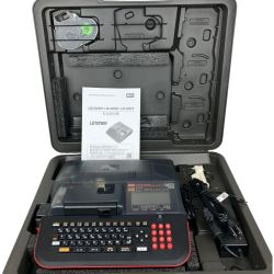 ЗЗ MAX マックス 12V 単三電池4本 レタツイン ACアダプター ケース リボン(中古) 取説付 LM-500F2 ブラック×レッド Bランク