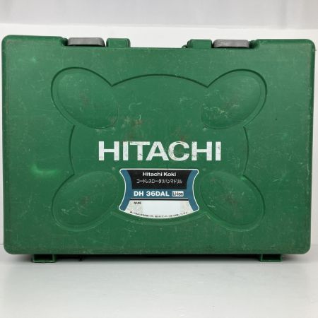 ЗЗ HITACHI 日立 36V 26mm 充電式ハンマドリル 充電器 バッテリー×3 ケース付 DH36DAL ブラック×グリーン