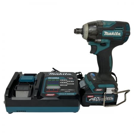  MAKITA マキタ 40V 12.7ｍｍ 充電式インパクトレンチ 充電器 バッテリー×1付 TW004G ブルー