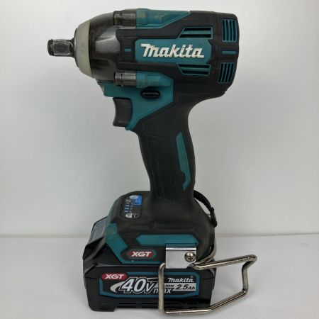  MAKITA マキタ 40V 12.7ｍｍ 充電式インパクトレンチ 充電器 バッテリー×1付 TW004G ブルー