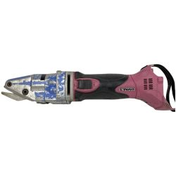 ЗЗ SANWA 14.4V 充電式横葺カッター 本体のみ ※バッテリー・充電器なし SL-14 ブルー×ピンク Cランク