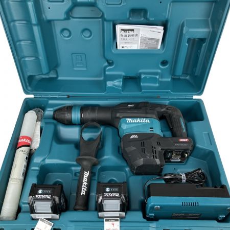 ЗЗ MAKITA マキタ 40V 充電式ハンマ 充電器 バッテリー×2 ケース付 HM001G ブルー