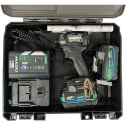 ЗЗ HiKOKI ハイコーキ 36v インパクトドライバ バッテリーx2 充電器 ケース付 WH36DD ブラック Sランク