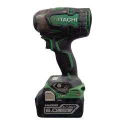 HITACHI 日立 WR18DBDL2 グリーン 工具 電動工具 インパクトレンチ 程度C 充電池1個・ケース付 コードレス式 12.7mm 18v 6.0Ah 270708 キズ・ヨゴレ有 Cランク