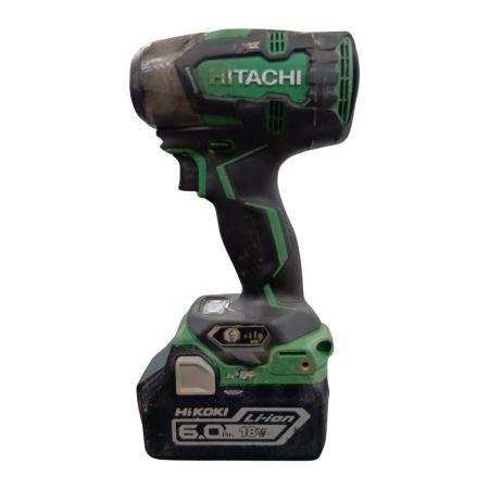 HITACHI 日立 WR18DBDL2 グリーン 工具 電動工具 インパクトレンチ 程度C 充電池1個・ケース付 コードレス式 12.7mm 18v 6.0Ah 270708 キズ・ヨゴレ有