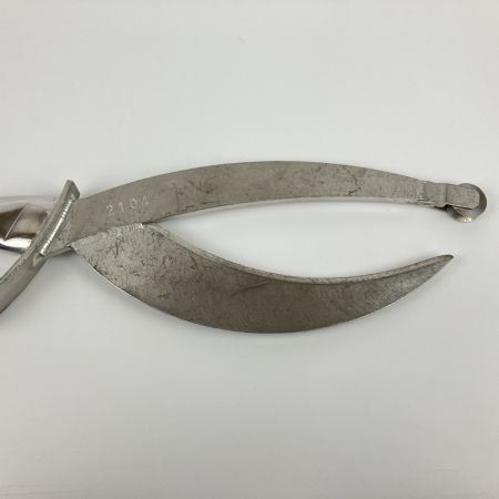 ЗЗ 東北エスパル 全長約410ｍｍ 刃長約150ｍｍ カニ爪 横葺き屋根材 ハゼ切り 本体のみ シルバー