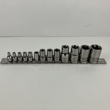  Snap-on スナップオン E4～24 13pc トルクス シャローソケット ホルダ付 PAKTY242 シルバー