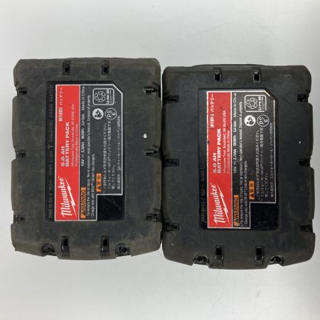 ЗЗ Milwaukee 18v インパクトレンチ バッテリーx2 充電器 ケース付 M18FIW212 レッド×ブラック