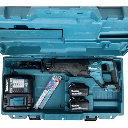  MAKITA マキタ 18v 充電式レシプロソー バッテリーx2 充電器 ケース付 JR187D ブルー