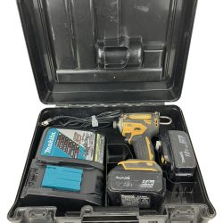 ЗЗ MAKITA マキタ 18V 充電式インパクトドライバ 充電器 バッテリー×2 ケース付 TD172D フレッシュイエロー Cランク