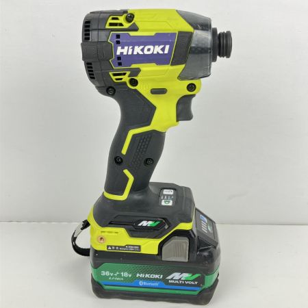 ЗЗ HiKOKI ハイコーキ 36V 充電式インパクトドライバ バッテリー×1付 WH36DD スパイダーイエロー