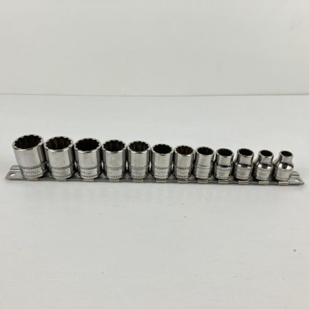  Snap-on スナップオン 12pc 12角 差込角9.5mm ソケットホルダー付 FM8 FM9 FM10 FM11 FM12 FM13 FM14 FM15 FM16 FM17 FM18 FM19 シルバー