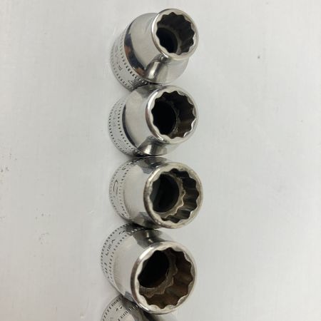 ЗЗ Snap-on スナップオン 12pc 12角 差込角9.5mm ソケットホルダー付 FM8 FM9 FM10 FM11 FM12 FM13 FM14 FM15 FM16 FM17 FM18 FM19 シルバー