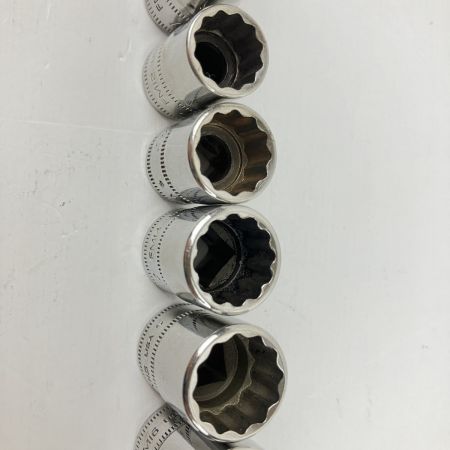 ЗЗ Snap-on スナップオン 12pc 12角 差込角9.5mm ソケットホルダー付 FM8 FM9 FM10 FM11 FM12 FM13 FM14 FM15 FM16 FM17 FM18 FM19 シルバー