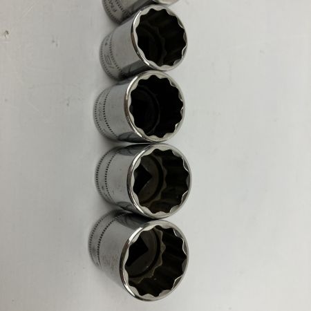 ЗЗ Snap-on スナップオン 12pc 12角 差込角9.5mm ソケットホルダー付 FM8 FM9 FM10 FM11 FM12 FM13 FM14 FM15 FM16 FM17 FM18 FM19 シルバー