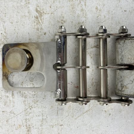 ЗЗ KNICKS 総ヌメ革3連結チェーンタイプ鳶レベルホルダー NX-KNS-100LDX3-C2 SUS-S ホワイト