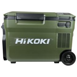 ЗЗ HiKOKI ハイコーキ 14.4/1/100/12V 25L 充電式冷温庫 ACアダプタ ベルト付 ※バッテリーなし UL18DBA オリーブ Aランク