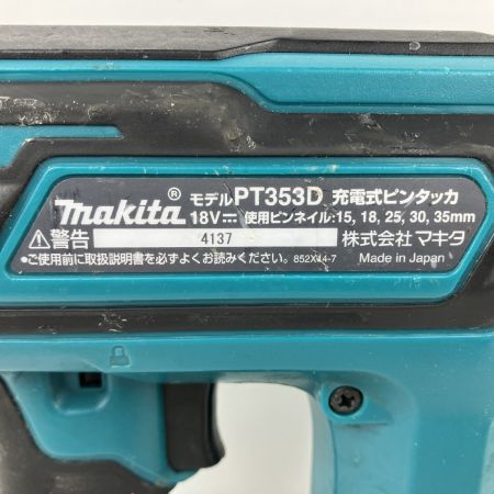ЗЗ MAKITA マキタ 18V 35mm 充電式タッカ バッテリー付 PT353D ブルー