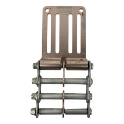 ЗЗ KNICKS アルミベルトループ チェーン金具付 ALU-15 ピンク×マットシルバー Cランク