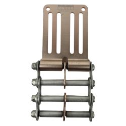 ЗЗ KNICKS (2) アルミベルトループ チェーン金具付き ALU-15 ピンク×マットシルバー Cランク