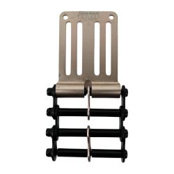 ЗЗ KNICKS (2) アルミベルトループ チェーン金具付 ALU-15 ピンク×ブラック Cランク