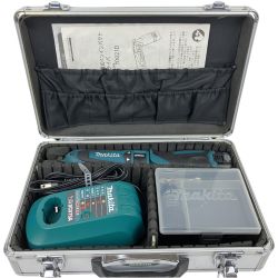 ДД MAKITA マキタ 7.2V 充電式ペンインパクトドライバ 充電器 バッテリー×2 ケース付 TD021D ブルー Cランク