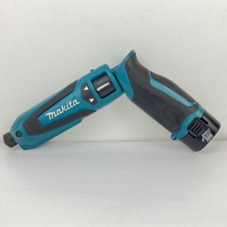 ДД MAKITA マキタ 7.2V 充電式ペンインパクトドライバ 充電器 バッテリー×2 ケース付 TD021D ブルー