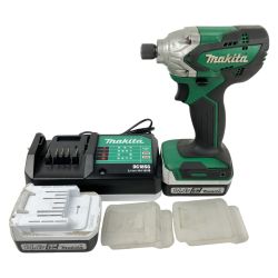 ЗЗ MAKITA マキタ 14.4V 充電式インパクトドライバ 充電器 バッテリー×2付 MTD001D グリーン Cランク