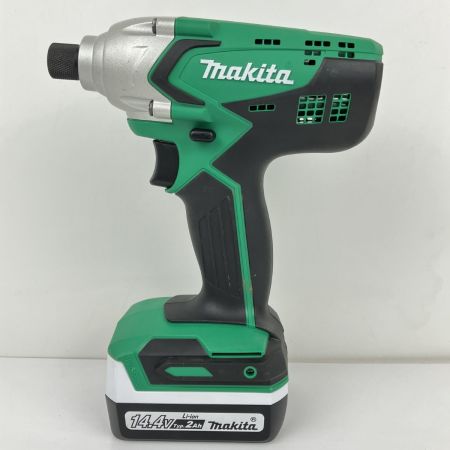 ЗЗ MAKITA マキタ 14.4V 充電式インパクトドライバ 充電器 バッテリー×1 ケース付 M695D グリーン