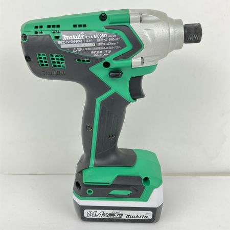 ЗЗ MAKITA マキタ 14.4V 充電式インパクトドライバ 充電器 バッテリー×1 ケース付 M695D グリーン