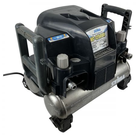 ЗЗ SEIWA 100v 9L 常圧2口 コンプレッサー HC-1250DX ブラック